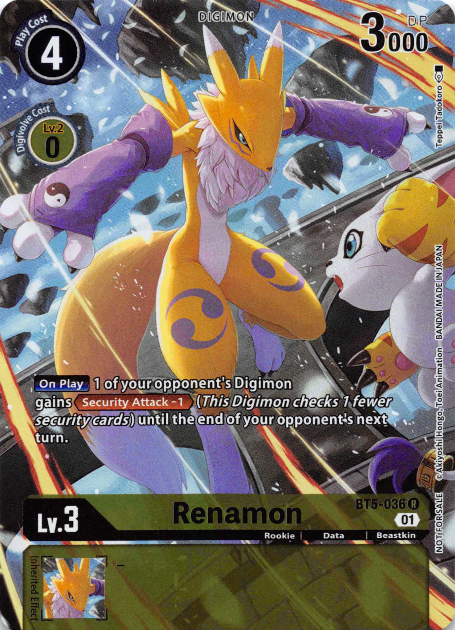 Renamon (Tamer's Card Set 1) [BT5-036] [Battle of Omni] Foil