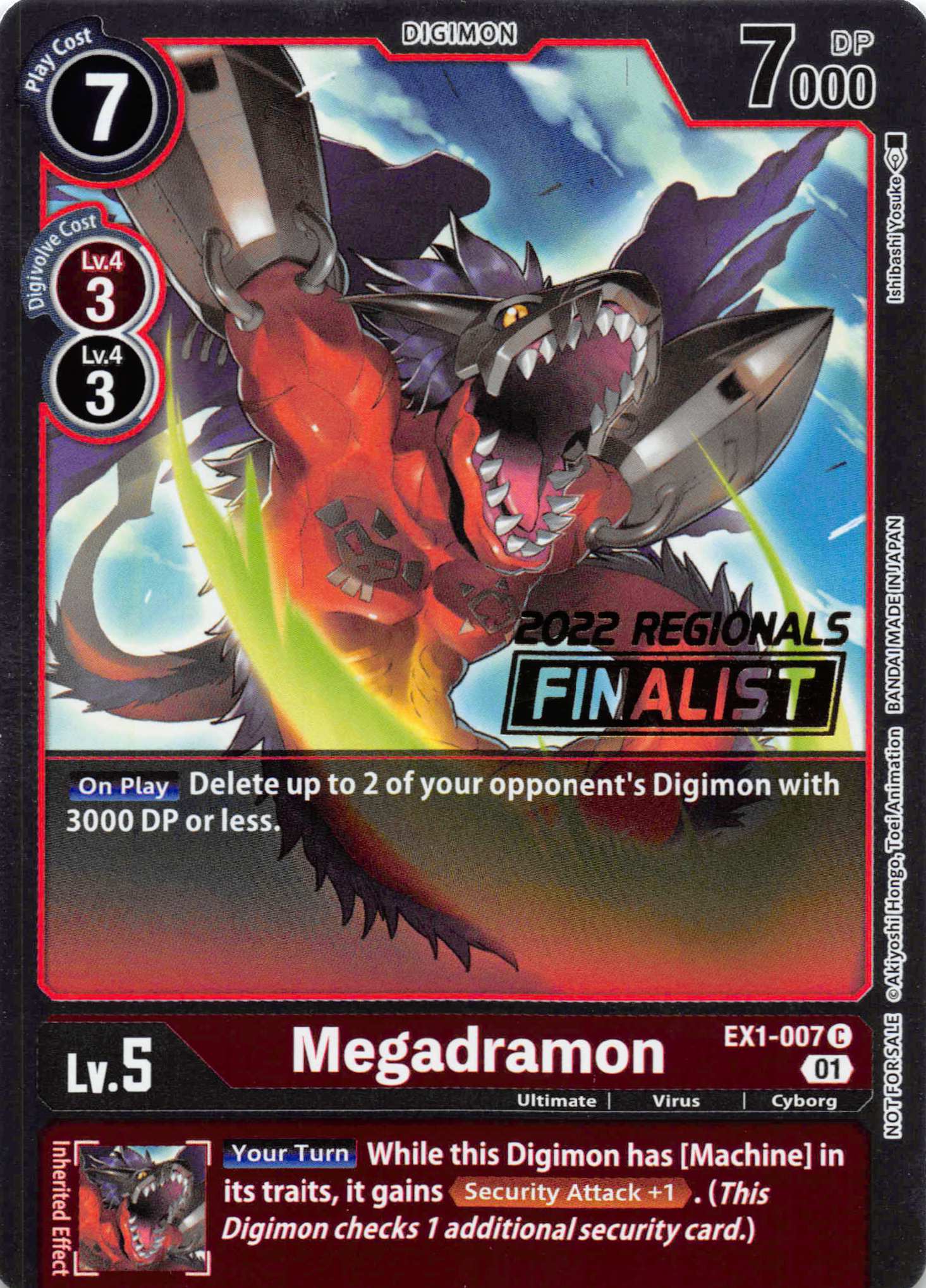 Megadramon (2022 Championship Online Regional) [Online Finalist] [EX1-007] [Classic Collection] Foil