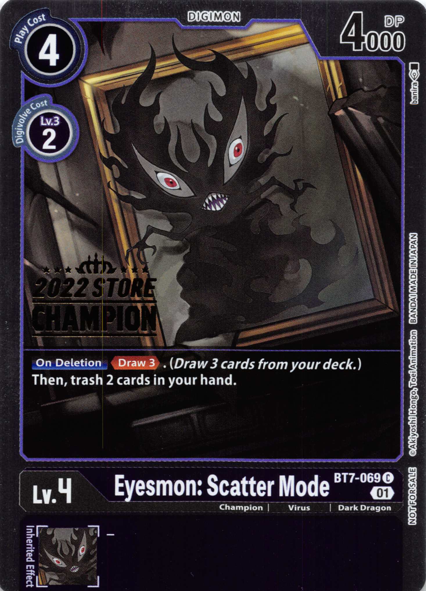 Eyesmon: Scatter Mode (2022 Store Champion) [BT7-069] [Next Adventure] Foil