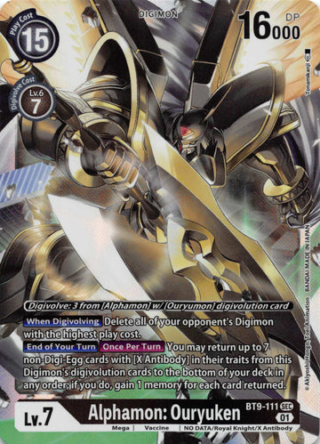 Alphamon: Ouryuken [BT9-111] [X Record] Foil