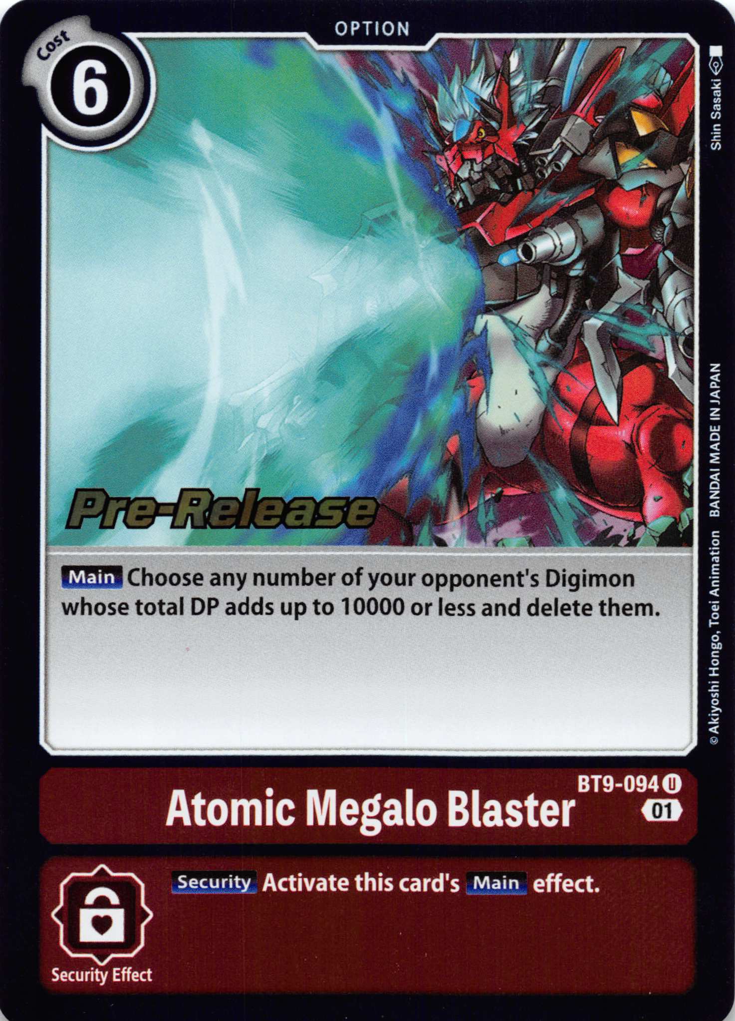 Atomic Megalo Blaster [BT9-094] [X Record Pre-Release Cards] Foil
