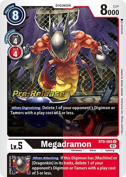 Megadramon [BT9-065] [X Record Pre-Release Cards] Foil