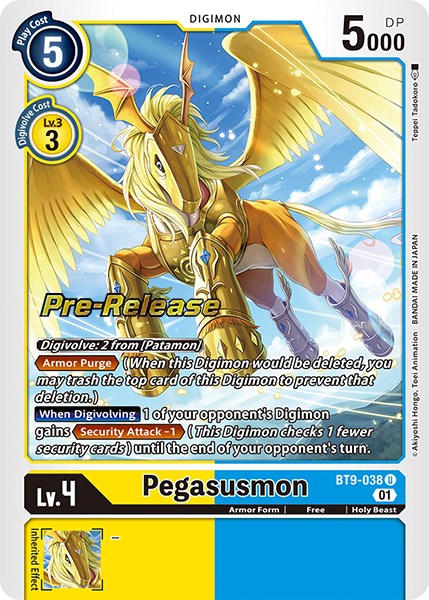 Pegasusmon [BT9-038] [X Record Pre-Release Cards] Normal