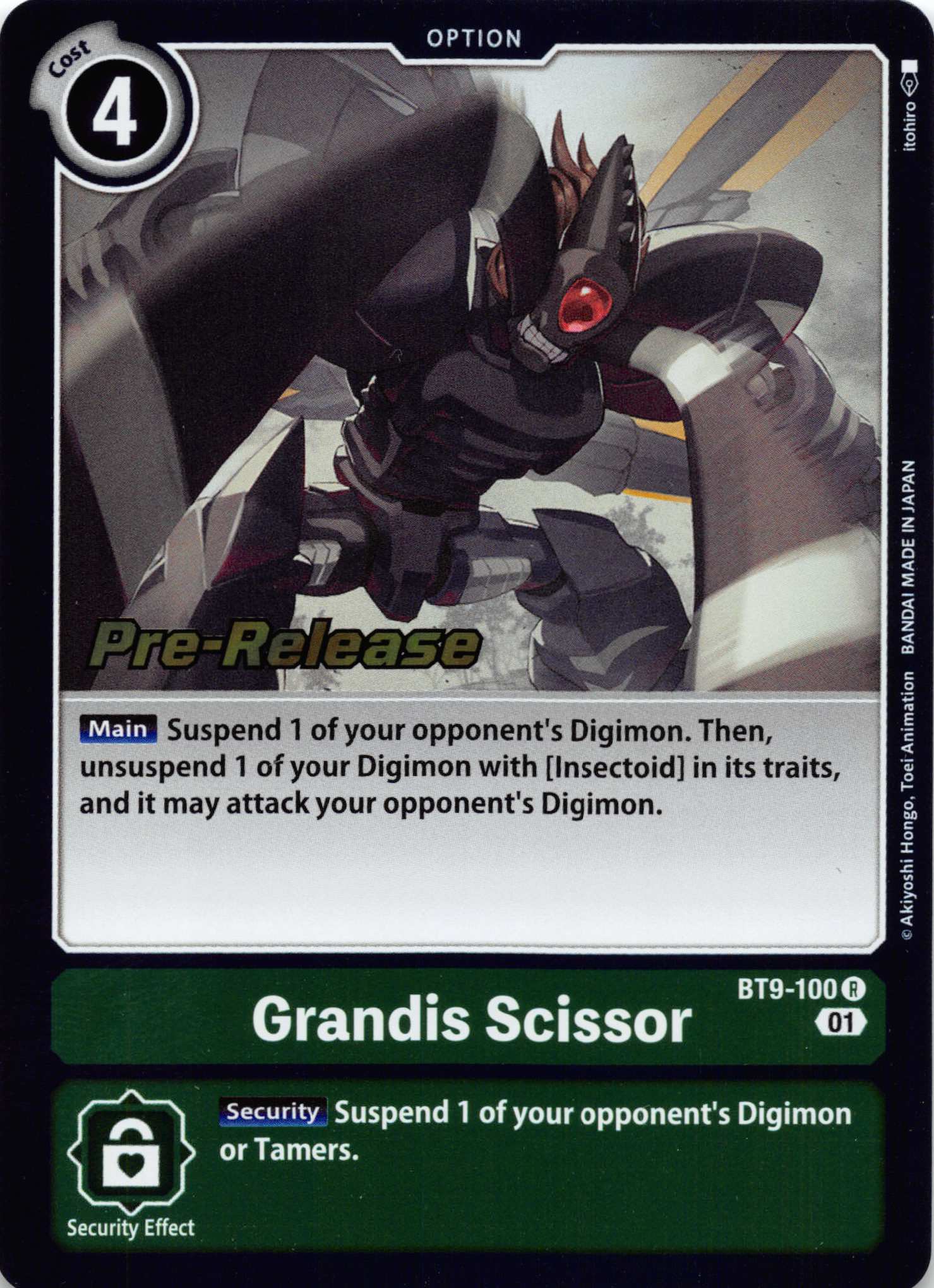 Grandis Scissor [BT9-100] [X Record Pre-Release Cards] Normal