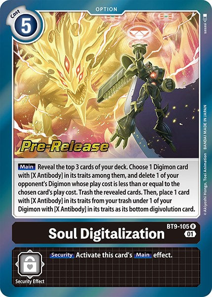 Soul Digitalization [BT9-105] [X Record Pre-Release Cards] Foil