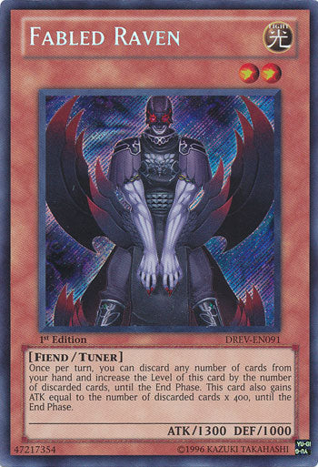 Fabled Raven [DREV-EN091] Secret Rare - Duel Kingdom