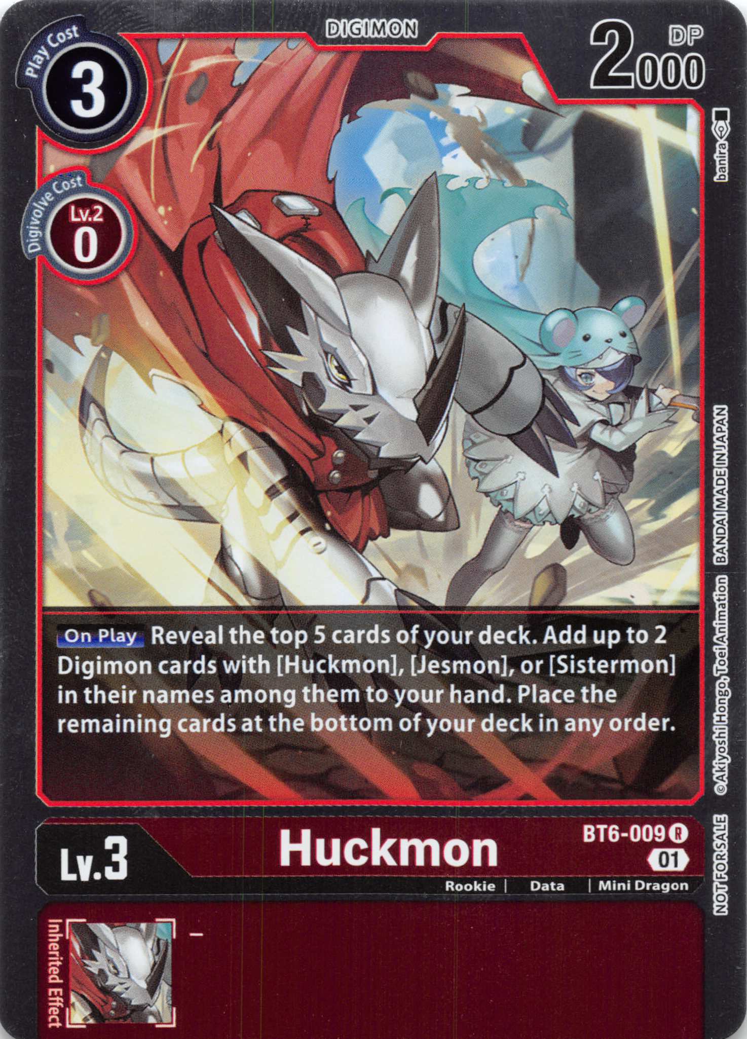 Huckmon (Event Pack 3) [BT6-009] [Double Diamond] Foil