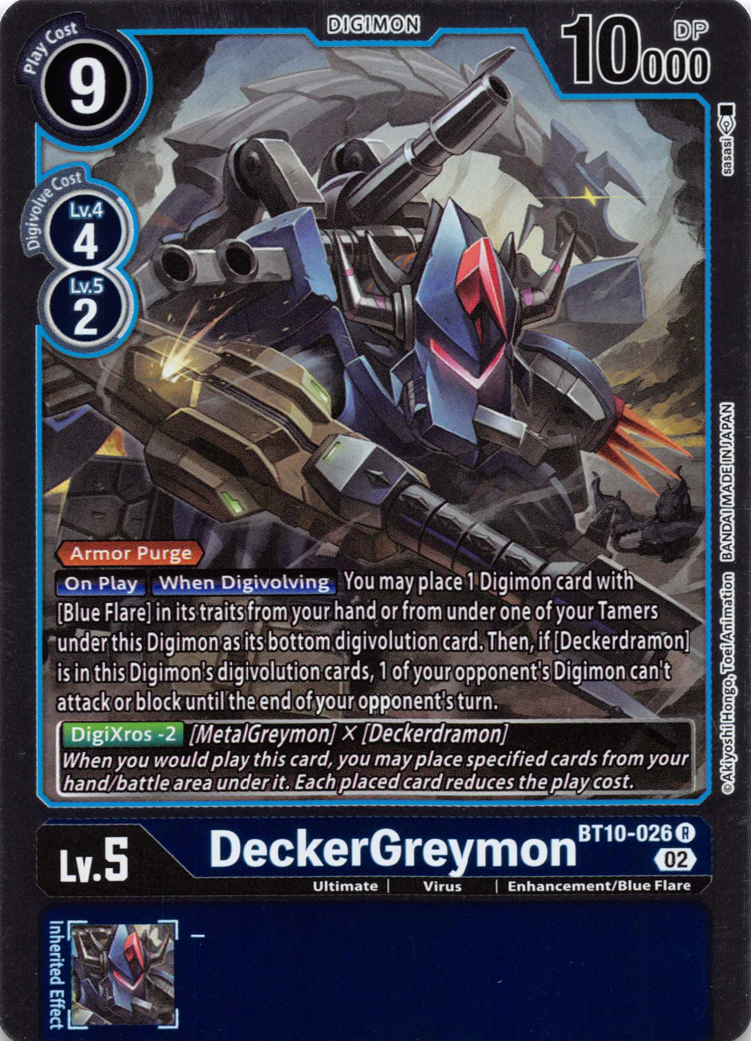 DeckerGreymon [BT10-026] [Xros Encounter] Foil