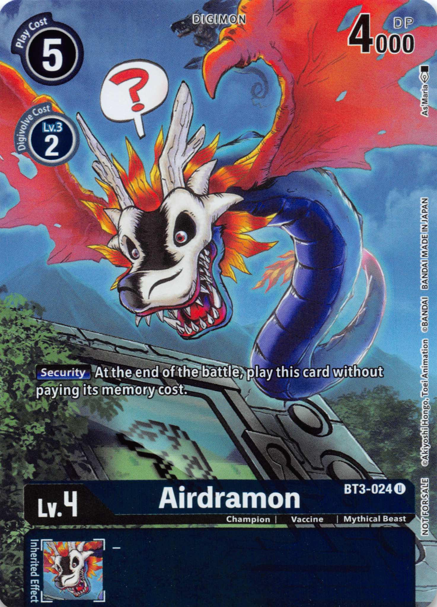 Airdramon (25th Special Memorial Pack) [BT3-024] [Release Special Booster] Foil