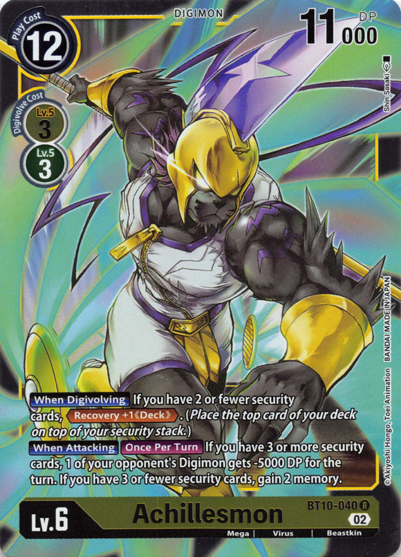 Achillesmon [BT10-040] [Xros Encounter] Foil