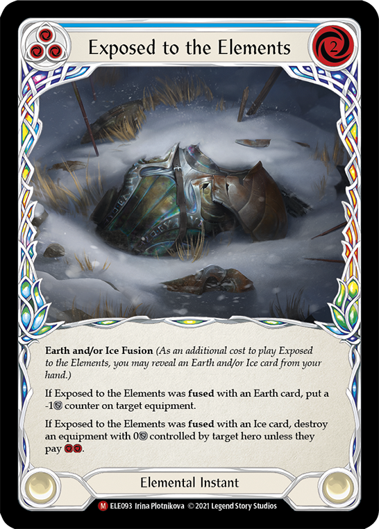 Exposed to the Elements [ELE093] 1st Edition Rainbow Foil - Duel Kingdom