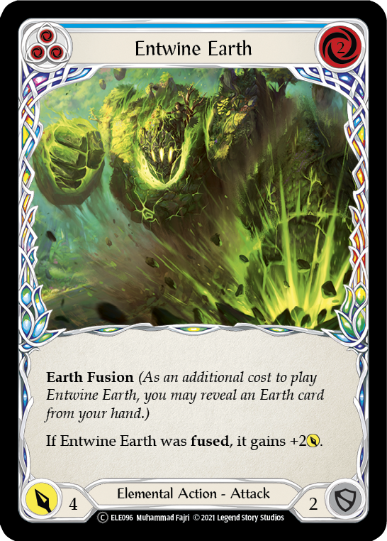 Entwine Earth (Blue) [U-ELE096] Unlimited Rainbow Foil - Duel Kingdom