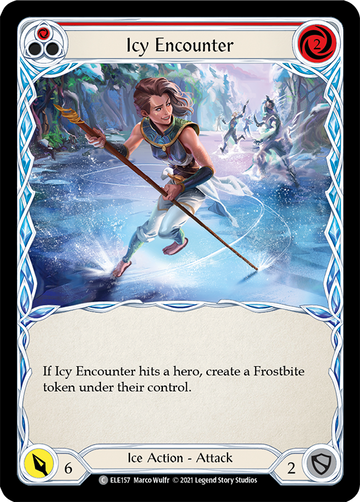 Icy Encounter (Red) [ELE157] 1st Edition Normal - Duel Kingdom