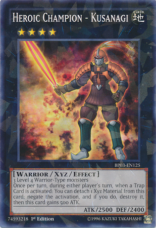 Heroic Champion - Kusanagi [BP03-EN125] Shatterfoil Rare - Duel Kingdom