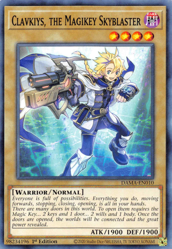 Clavkiys, the Magikey Skyblaster [DAMA-EN010] Common - Duel Kingdom