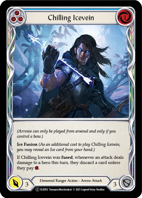 Chilling Icevein (Blue) [U-ELE052] Unlimited Normal - Duel Kingdom