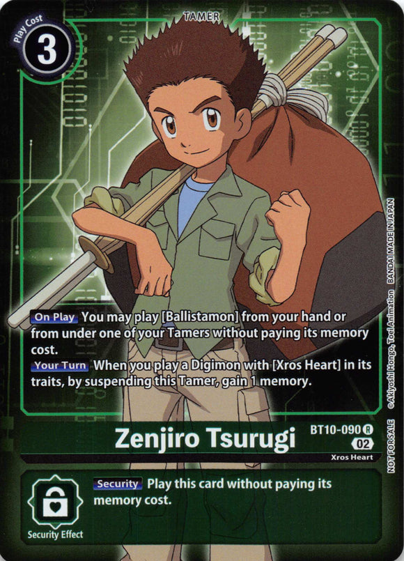 Zenjiro Tsurugi (Box Topper) [BT10-090] [Xros Encounter] Foil