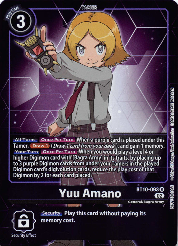 Yuu Amano (Box Topper) [BT10-093] [Xros Encounter] Foil