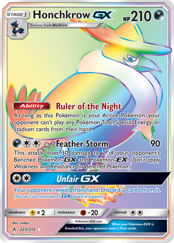 Honchkrow GX (223/214) [Sun & Moon: Unbroken Bonds] - Duel Kingdom
