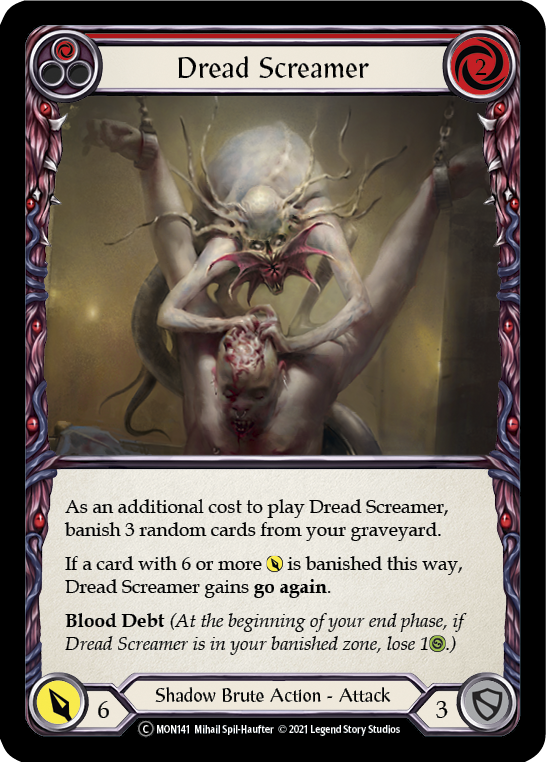 Dread Screamer (Red) [U-MON141] Unlimited Normal - Duel Kingdom
