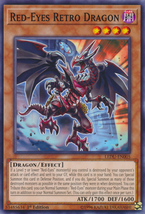 Red-Eyes Retro Dragon [LEDU-EN005] Common - Duel Kingdom