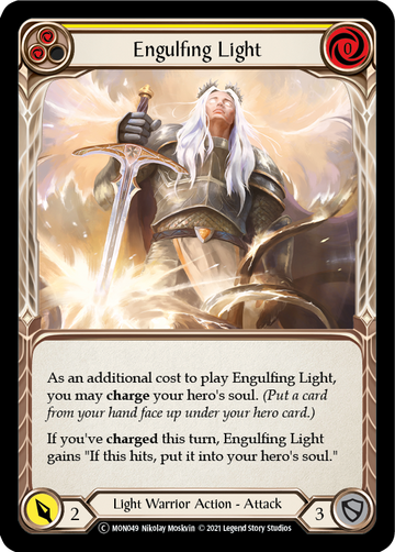Engulfing Light (Yellow) (Rainbow Foil) [U-MON049-RF] Unlimited Rainbow Foil - Duel Kingdom