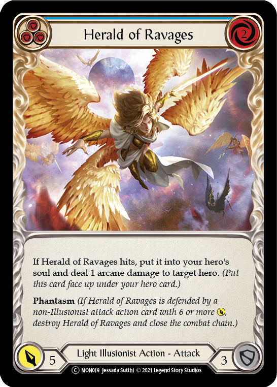 Herald of Ravages (Blue) [U-MON019] Unlimited Normal - Duel Kingdom