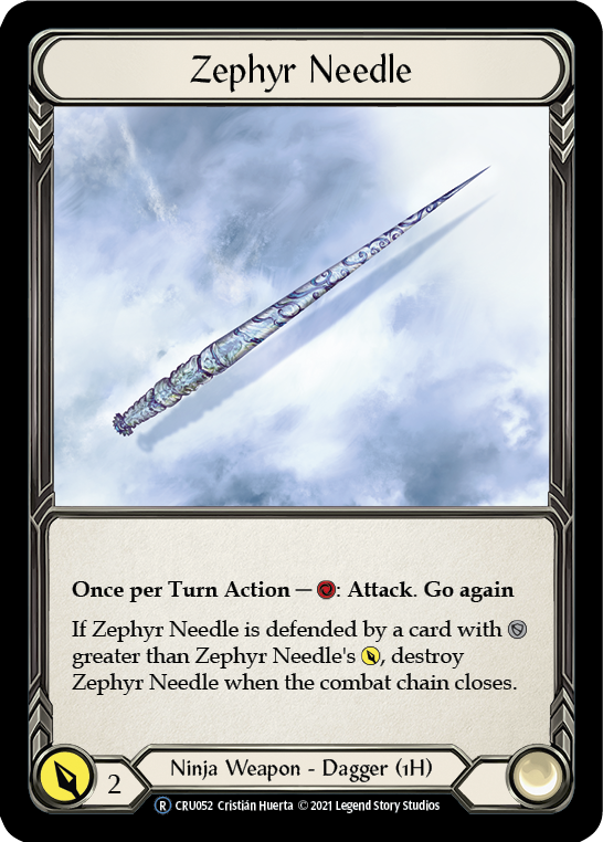 Zephyr Needle (Rainbow Foil) [CRU052-RF] Unlimited Rainbow Foil - Duel Kingdom