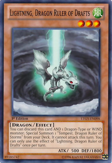 Lightning, Dragon Ruler of Drafts [LTGY-EN098] Common - Duel Kingdom