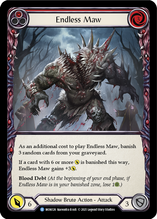Endless Maw (Red) [MON126] 1st Edition Normal - Duel Kingdom