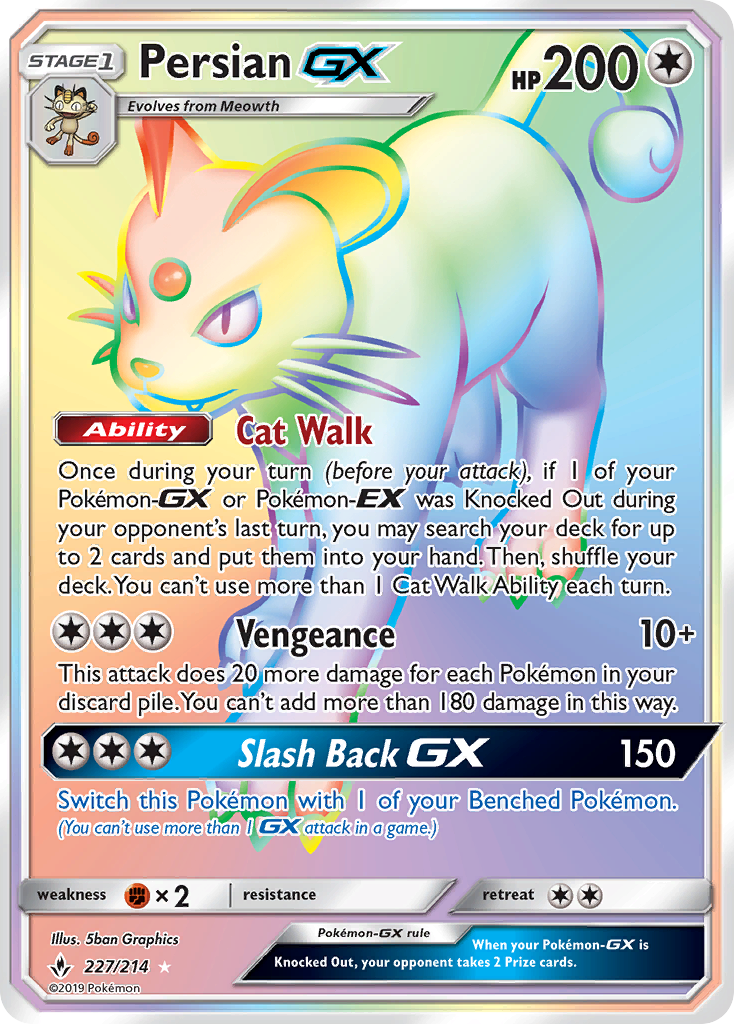 Persian GX (227/214) [Sun & Moon: Unbroken Bonds] - Duel Kingdom