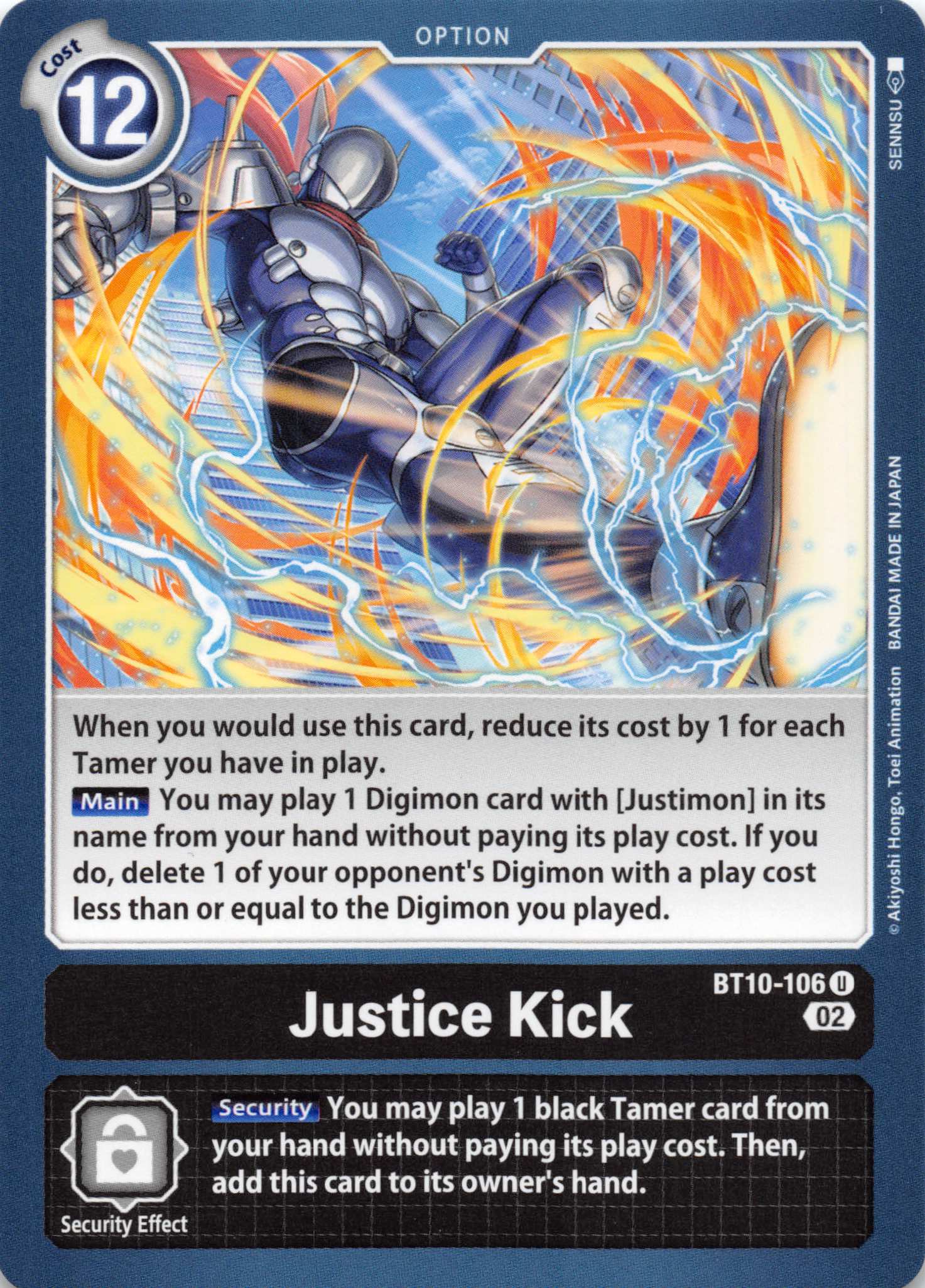 Justice Kick [BT10-106] [Xros Encounter] Normal