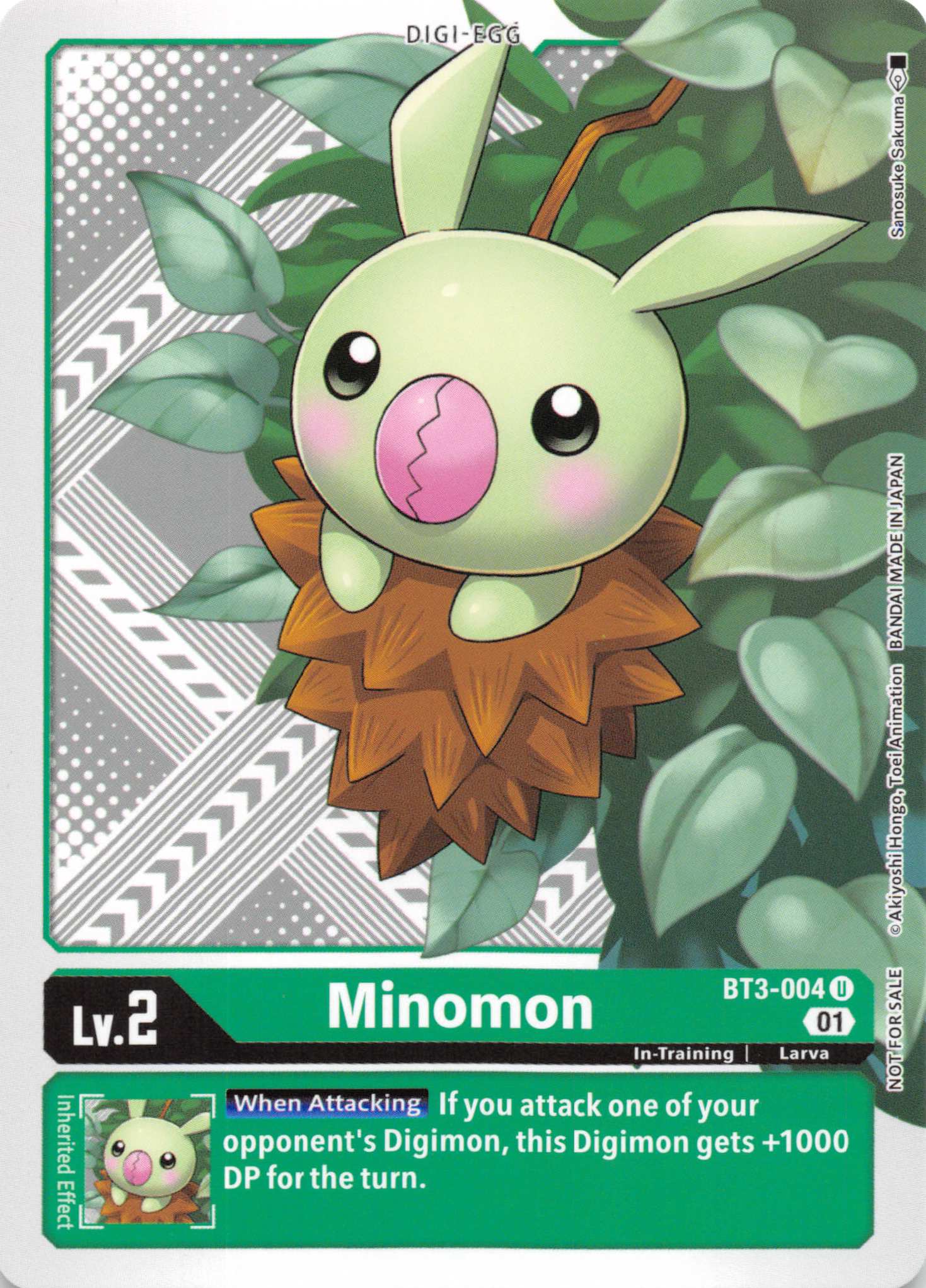 Minomon (Winner Pack Xros Encounter) [BT3-004] [Release Special Booster] Normal