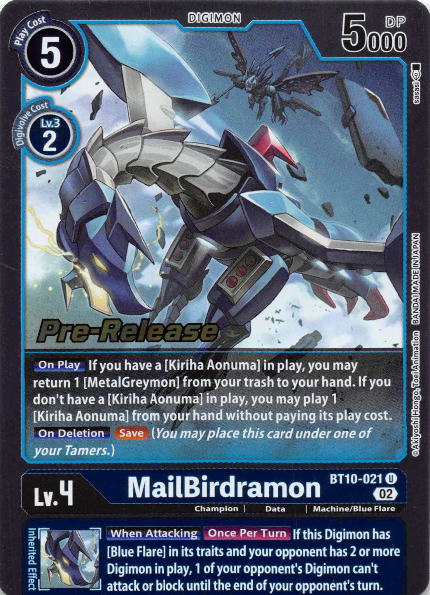 MailBirdramon [BT10-021] [Xros Encounter Pre-Release Cards] Foil