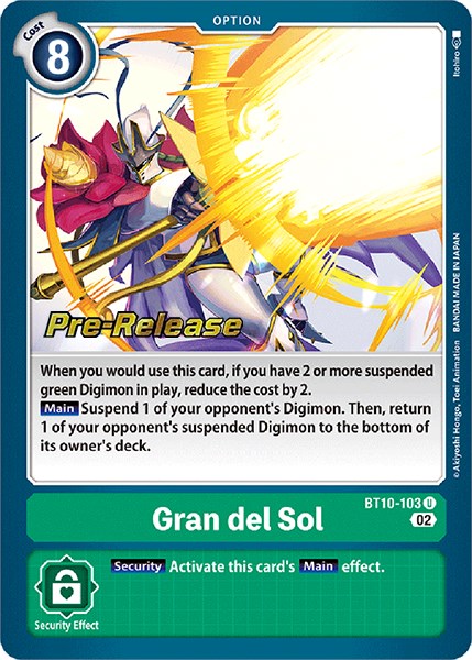 Gran del Sol [BT10-103] [Xros Encounter Pre-Release Cards] Foil