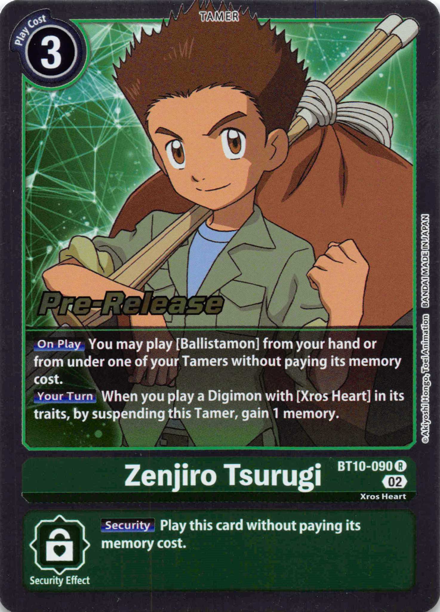 Zenjiro Tsurugi [BT10-090] [Xros Encounter Pre-Release Cards] Normal