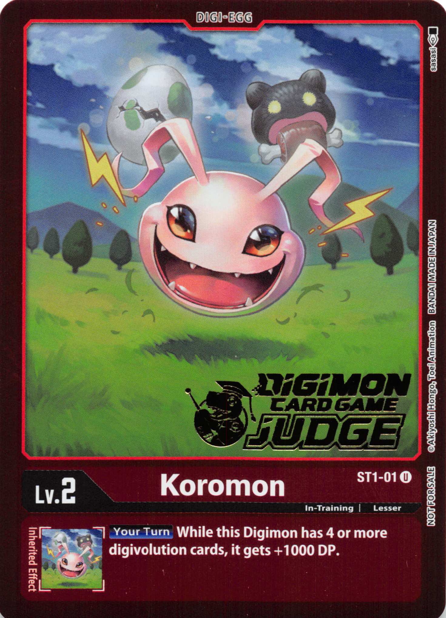 Koromon (Judge Pack 2) [ST1-01] [Starter Deck 01: Gaia Red] Foil