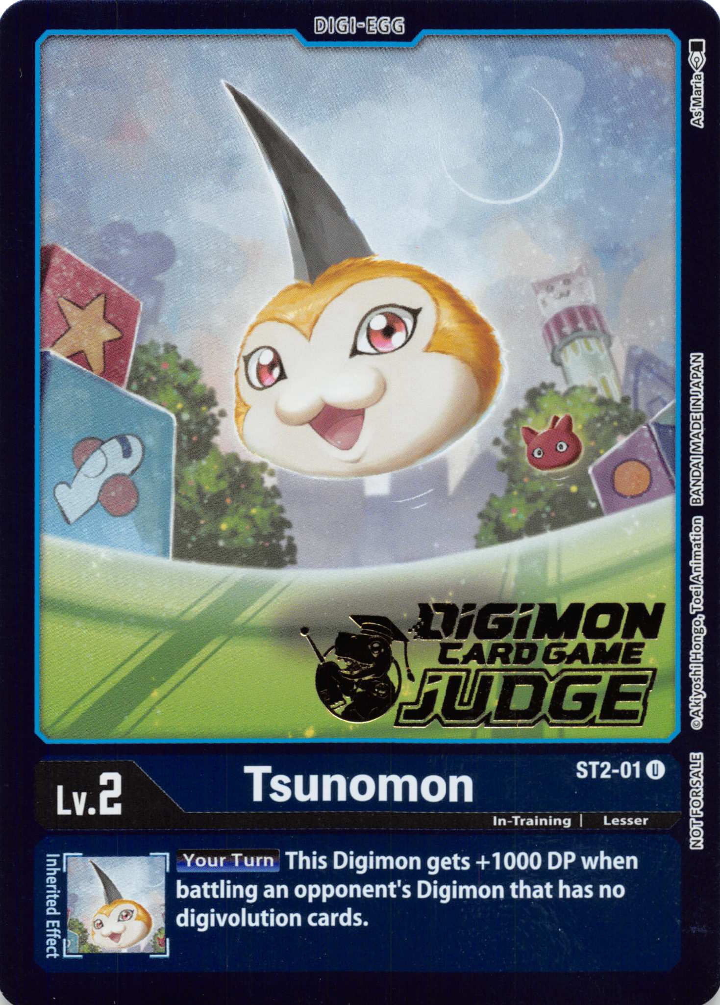 Tsunomon (Judge Pack 2) [ST2-01] [Starter Deck 02: Cocytus Blue] Foil