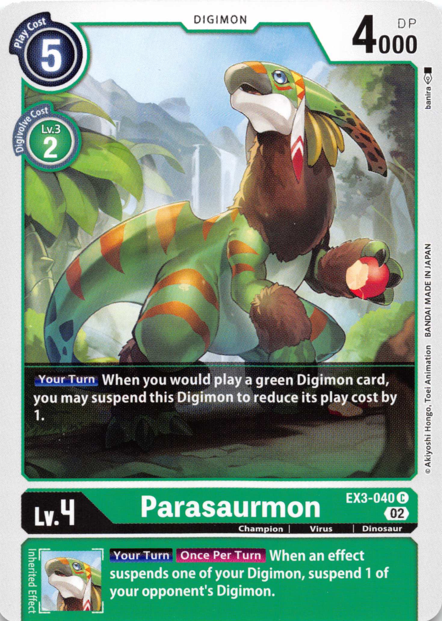 Parasaurmon [EX3-040] [Draconic Roar] Normal