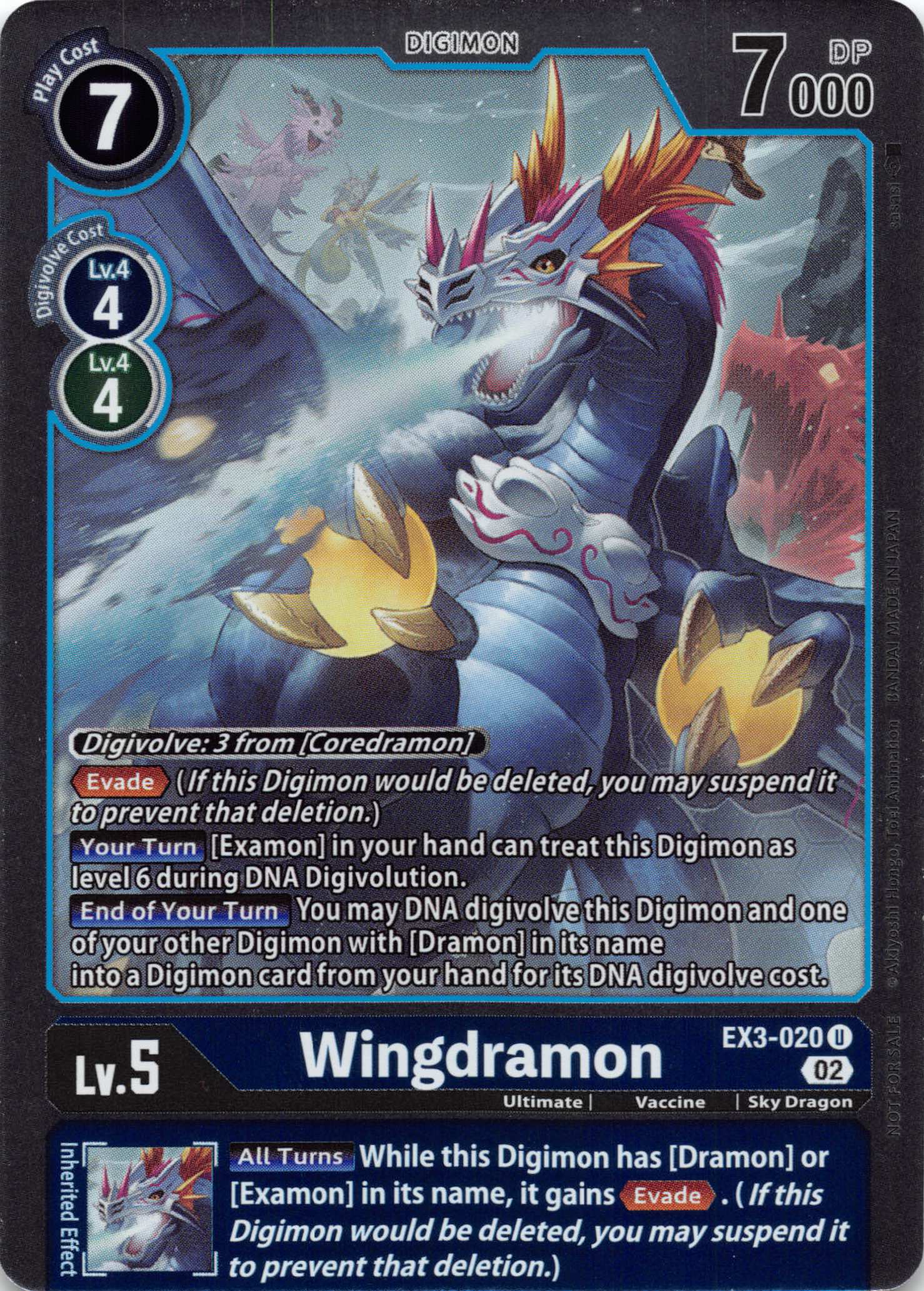 Wingdramon (Box Topper) [EX3-020] [Draconic Roar] Foil
