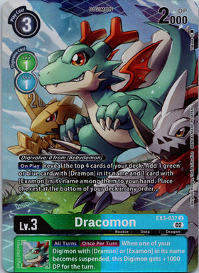 Dracomon (Alternate Art) [EX3-037] [Draconic Roar] Foil