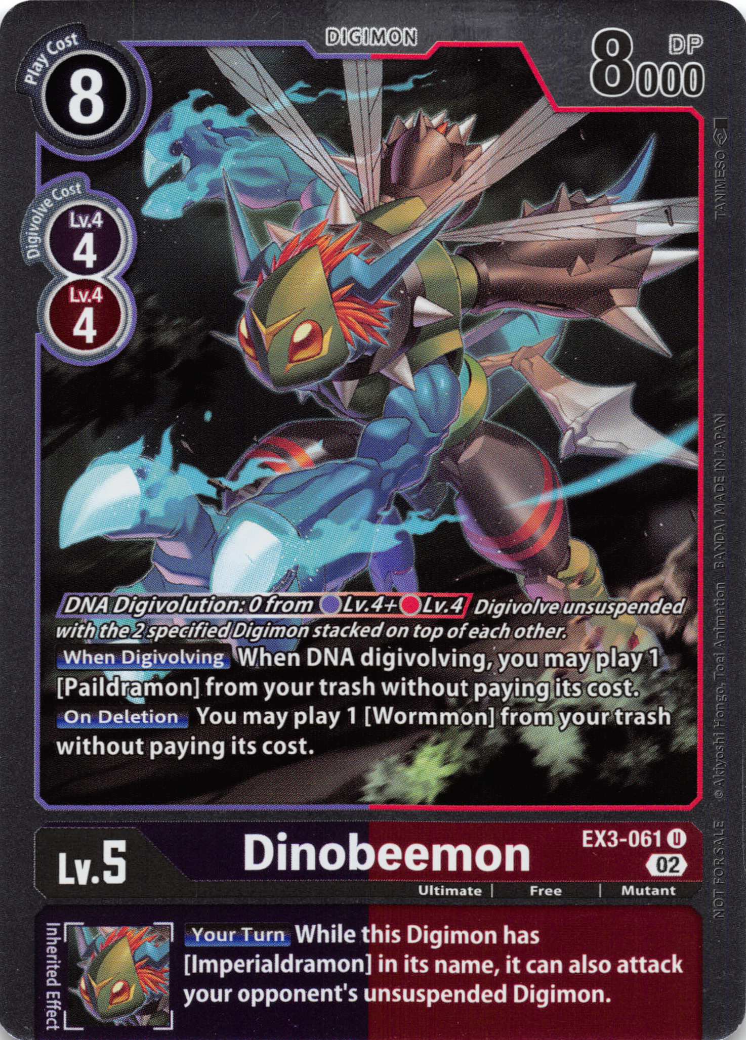 Dinobeemon (Box Topper) [EX3-061] [Draconic Roar] Foil