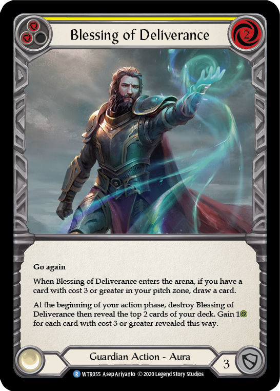 Blessing of Deliverance (Yellow) [WTR055] Unlimited Rainbow Foil - Duel Kingdom