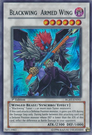 Blackwing Armed Wing [RGBT-EN041] Super Rare - Duel Kingdom