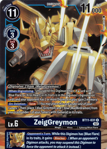 ZeigGreymon [BT11-031] [Dimensional Phase] Foil