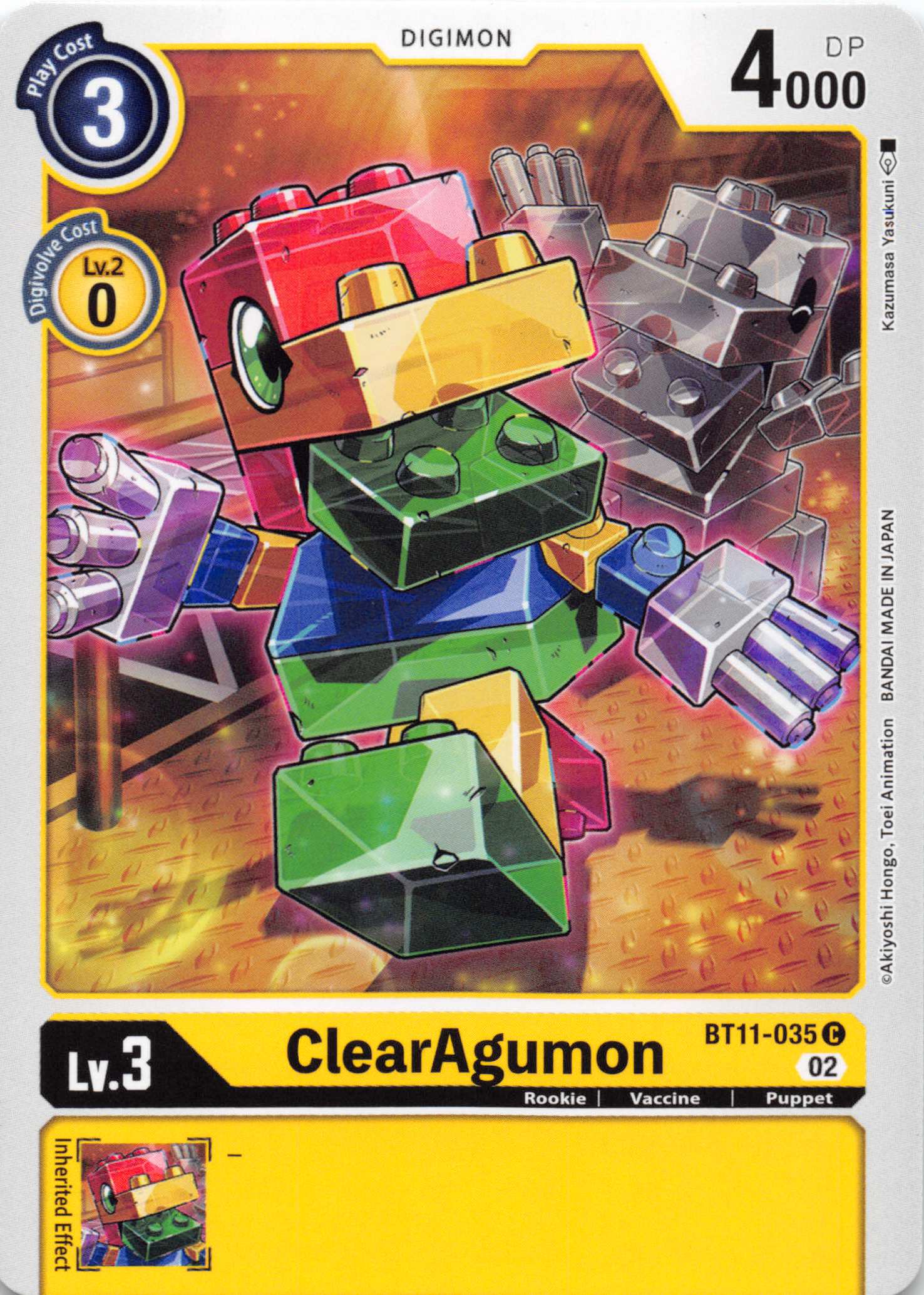 ClearAgumon [BT11-035] [Dimensional Phase] Normal