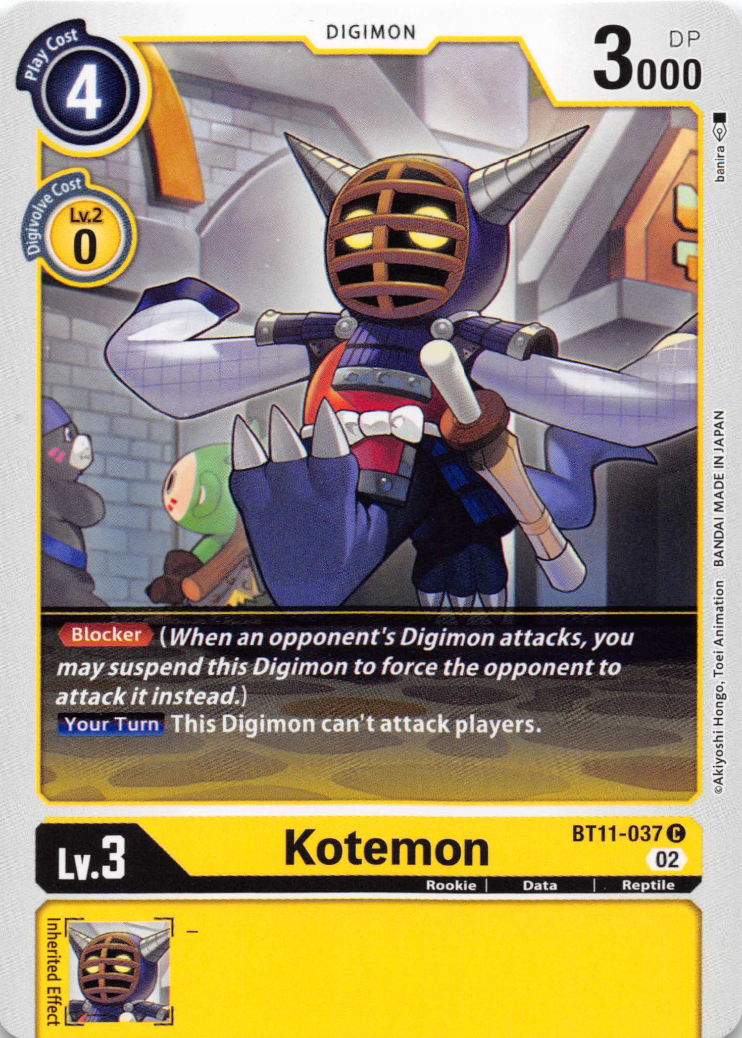 Kotemon [BT11-037] [Dimensional Phase] Normal