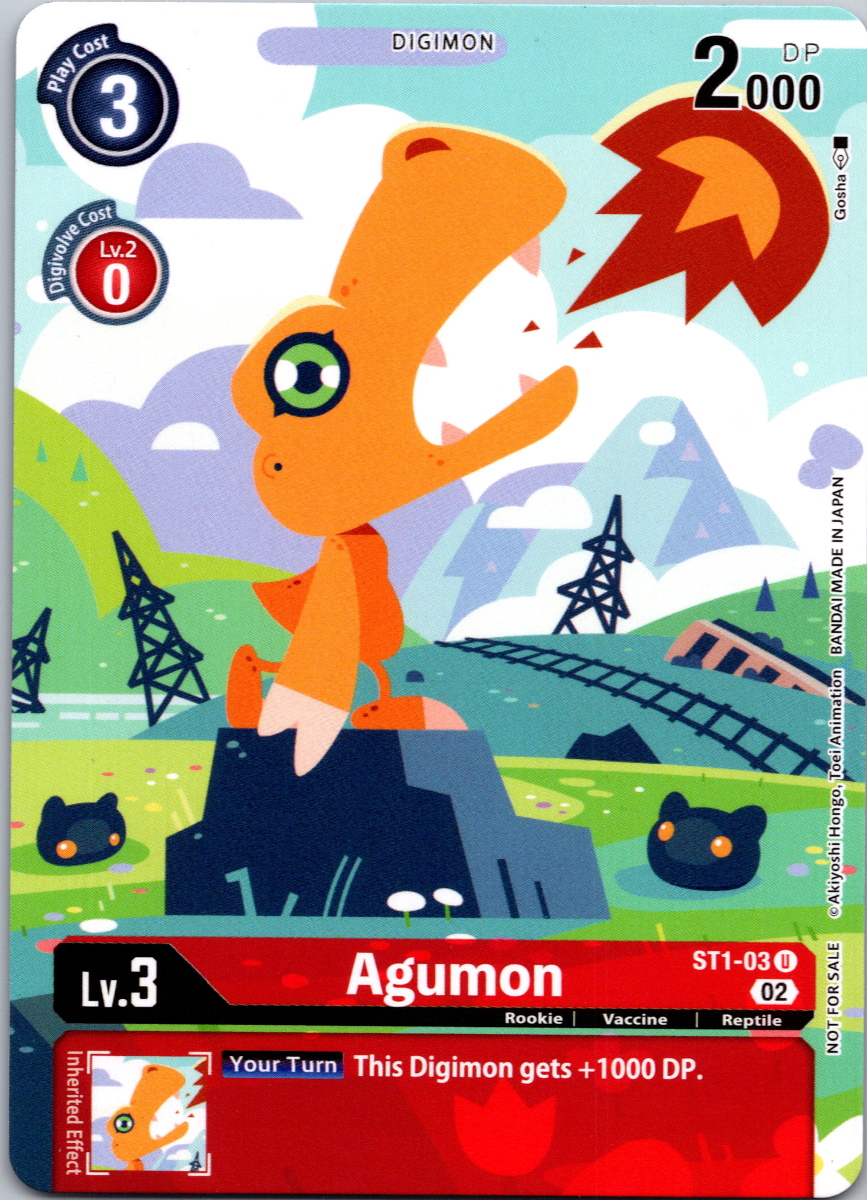 Agumon (Digimon Illustration Competition Pack) [ST1-03] [Dimensional Phase] Normal