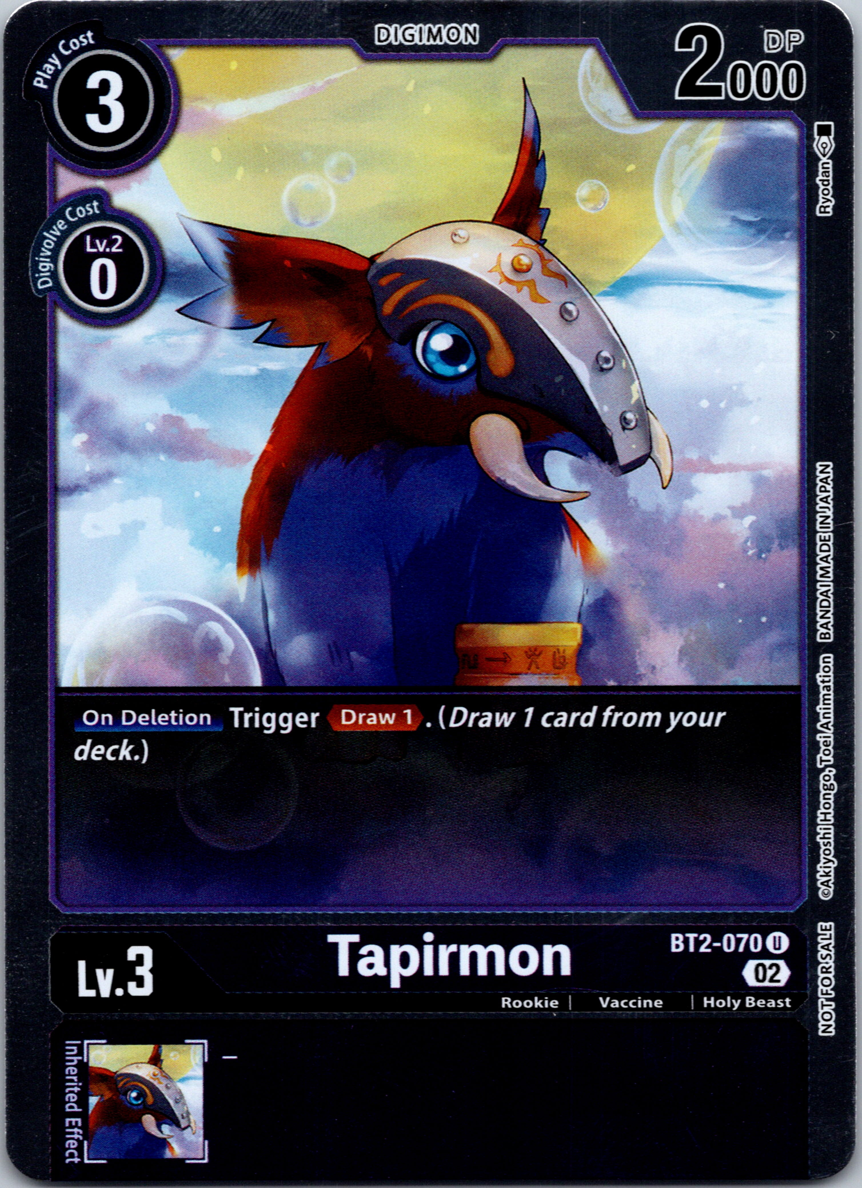 Tapirmon (Official Tournament Pack Vol.8) [BT2-070] [Release Special Booster] Foil