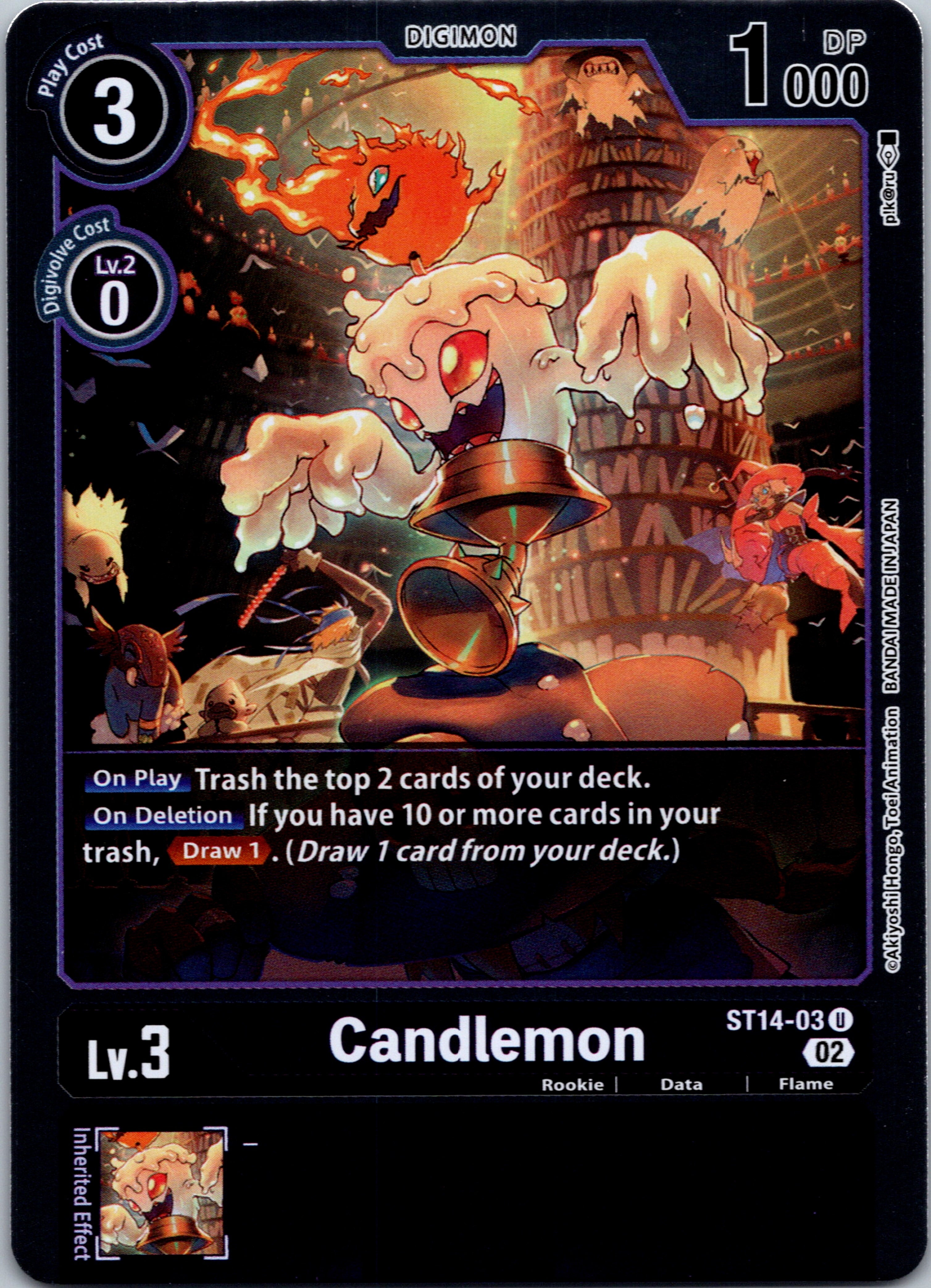 Candlemon [ST14-03] [Starter Deck 14: Beelzemon Advanced Deck Set] Foil